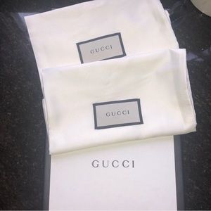 Brand new Gucci empty shoe gift box + 2 dust bags